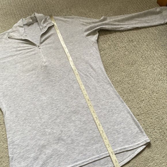 Vintage 90s Patagonia Medium Gray Capilene 1/4 Zip Long Sleeve Top Made in USA - Picture 6 of 7
